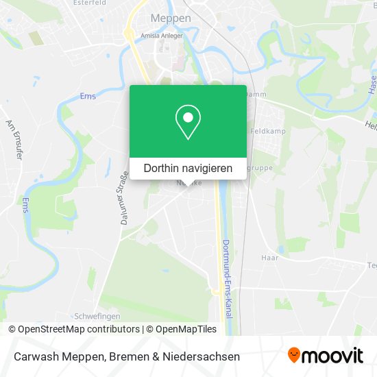 Carwash Meppen Karte