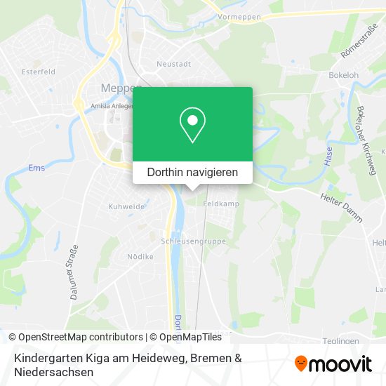 Kindergarten Kiga am Heideweg Karte