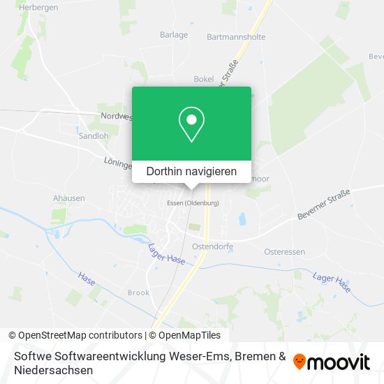 Softwe Softwareentwicklung Weser-Ems Karte