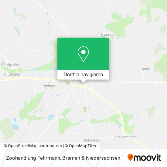 Zoohandlung Fehrmann Karte