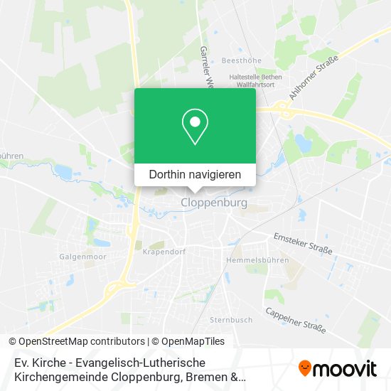Ev. Kirche - Evangelisch-Lutherische Kirchengemeinde Cloppenburg Karte