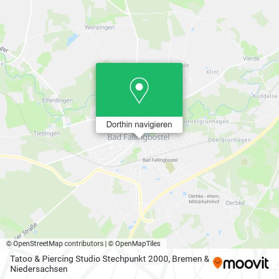 Tatoo & Piercing Studio Stechpunkt 2000 Karte