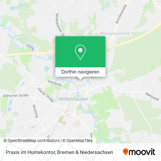 Praxis im Huntekontor Karte