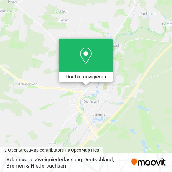 Adamas Cc Zweigniederlassung Deutschland Karte
