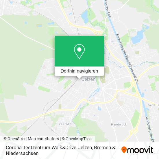 Corona Testzentrum Walk&Drive Uelzen Karte