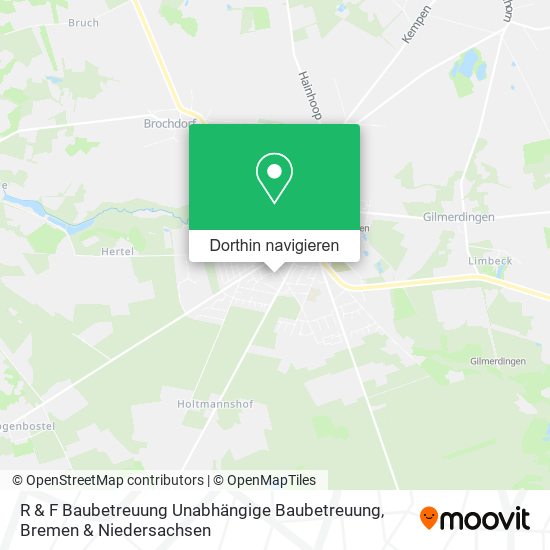 R & F Baubetreuung Unabhängige Baubetreuung Karte