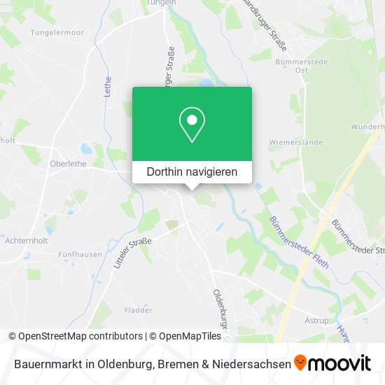 Bauernmarkt in Oldenburg Karte