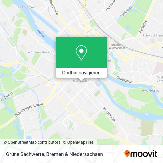 Grüne Sachwerte Karte