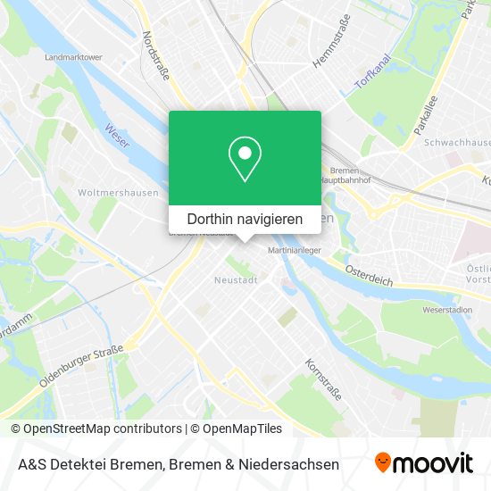 A&S Detektei Bremen Karte