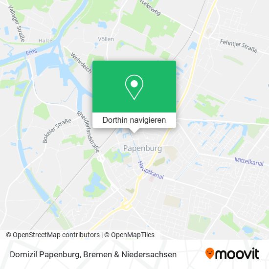 Domizil Papenburg Karte