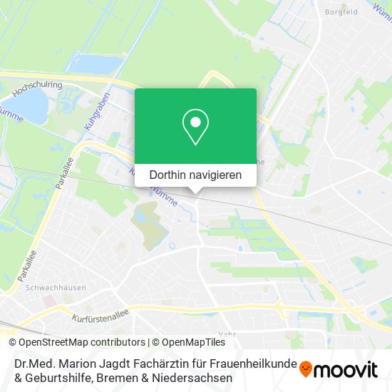 Dr.Med. Marion Jagdt Fachärztin für Frauenheilkunde & Geburtshilfe Karte