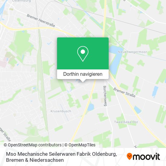 Mso Mechanische Seilerwaren Fabrik Oldenburg Karte