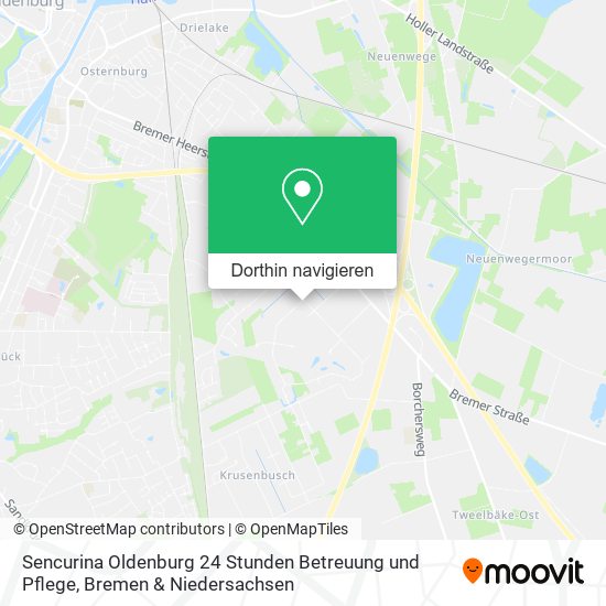 Sencurina Oldenburg 24 Stunden Betreuung und Pflege Karte