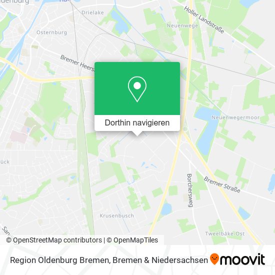 Region Oldenburg Bremen Karte