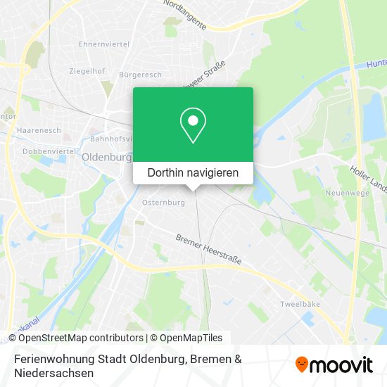 Ferienwohnung Stadt Oldenburg Karte