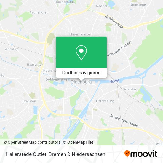Hallerstede Outlet Karte