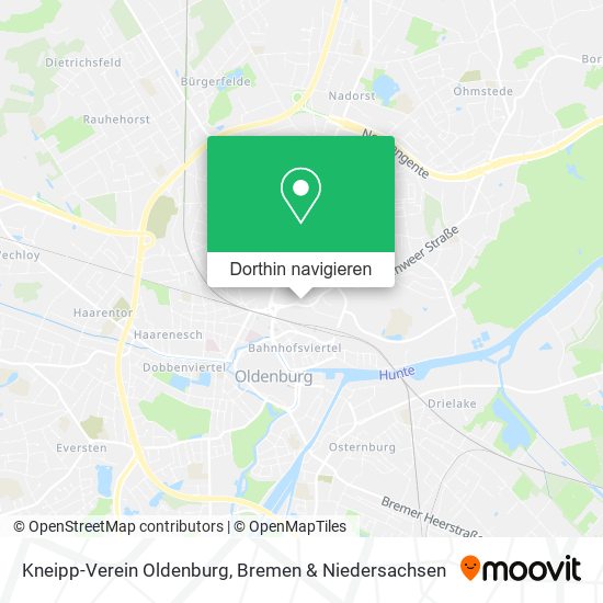 Kneipp-Verein Oldenburg Karte