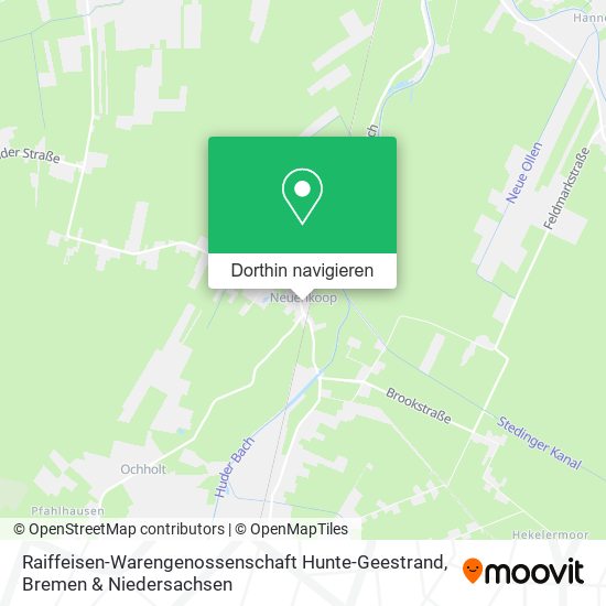 Raiffeisen-Warengenossenschaft Hunte-Geestrand Karte