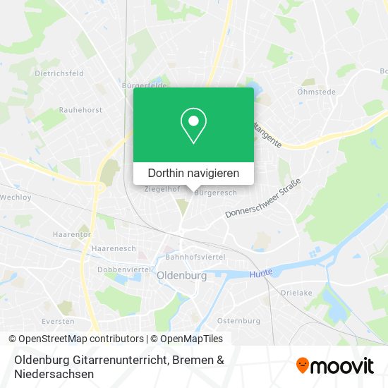 Oldenburg Gitarrenunterricht Karte