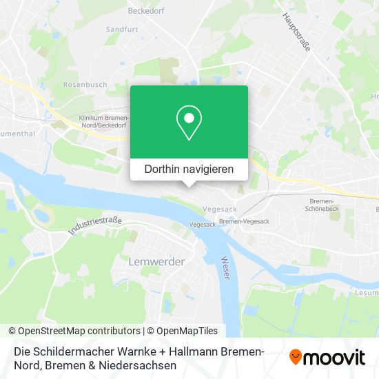 Die Schildermacher Warnke + Hallmann Bremen-Nord Karte