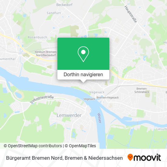 Bürgeramt Bremen Nord Karte