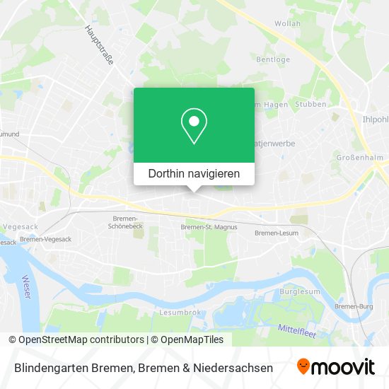 Blindengarten Bremen Karte