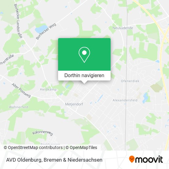 AVD Oldenburg Karte