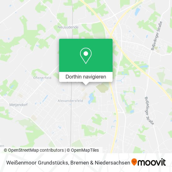 Weißenmoor Grundstücks Karte