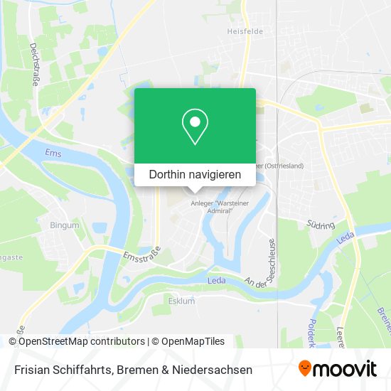 Frisian Schiffahrts Karte