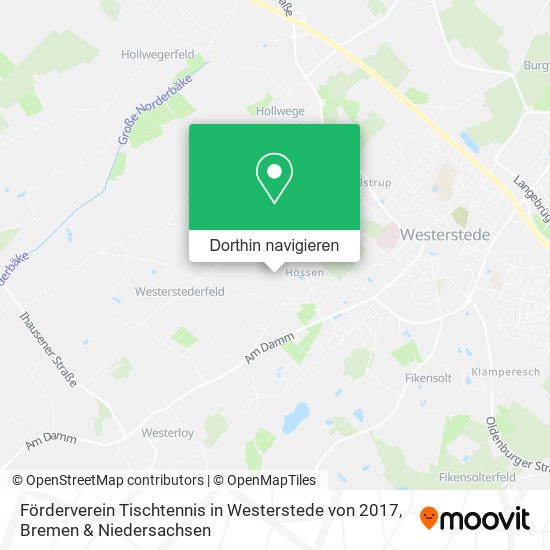 Förderverein Tischtennis in Westerstede von 2017 Karte