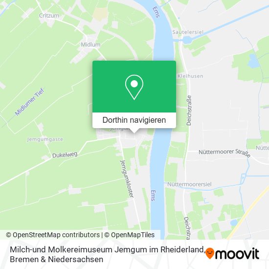 Milch-und Molkereimuseum Jemgum im Rheiderland Karte
