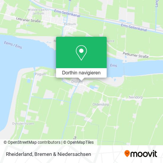 Rheiderland Karte