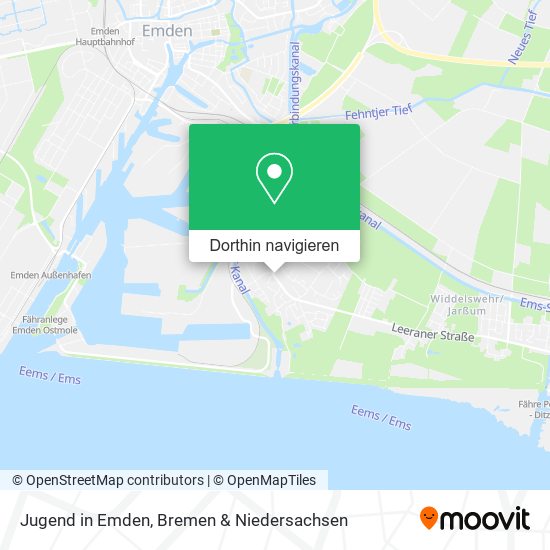 Jugend in Emden Karte