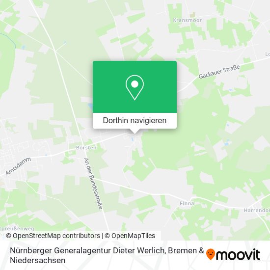 Nürnberger Generalagentur Dieter Werlich Karte