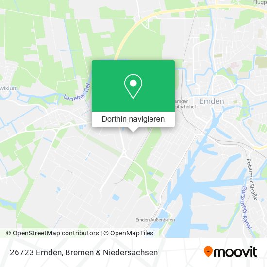 26723 Emden Karte