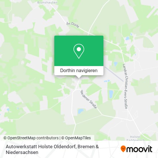 Autowerkstatt Holste Oldendorf Karte