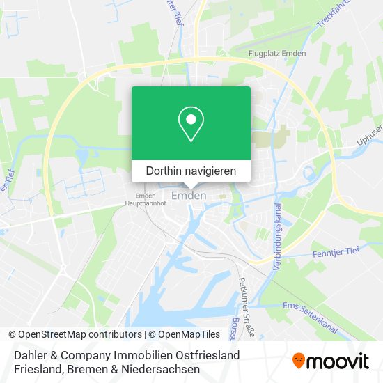 Dahler & Company Immobilien Ostfriesland Friesland Karte