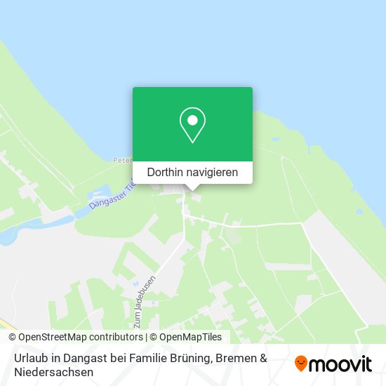 Urlaub in Dangast bei Familie Brüning Karte