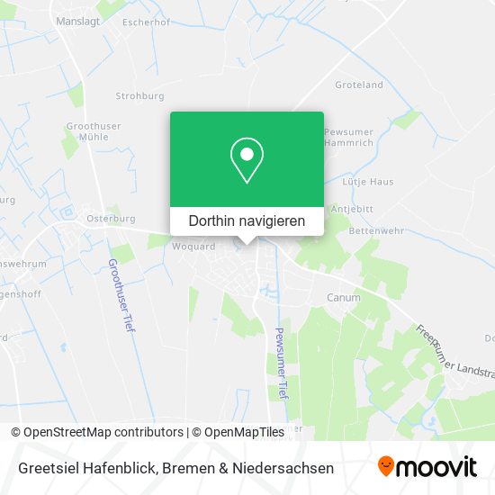 Greetsiel Hafenblick Karte