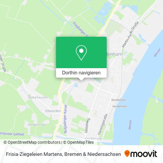 Frisia-Ziegeleien Martens Karte