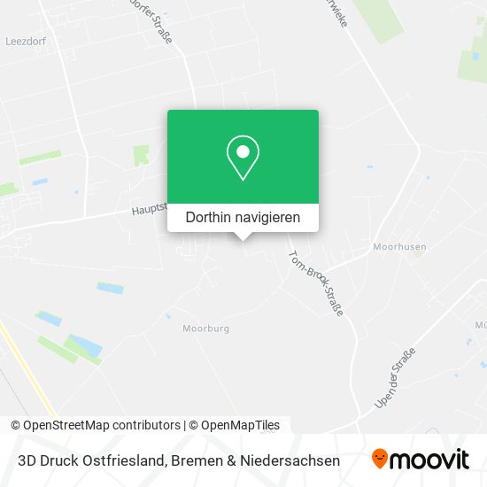 3D Druck Ostfriesland Karte