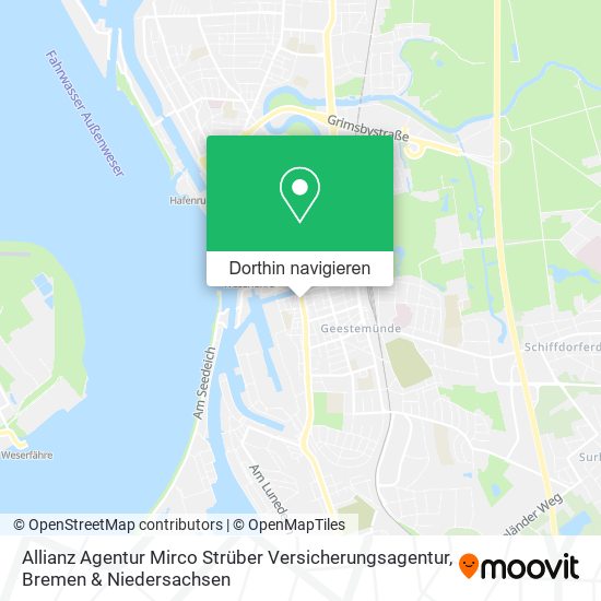 Allianz Agentur Mirco Strüber Versicherungsagentur Karte