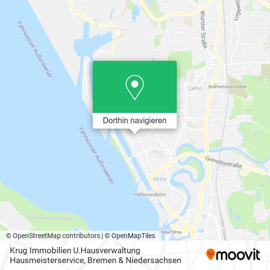 Krug Immobilien U.Hausverwaltung Hausmeisterservice Karte