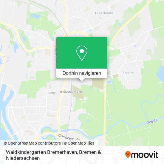 Waldkindergarten Bremerhaven Karte