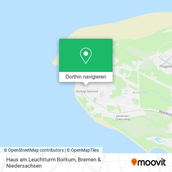 Haus am Leuchtturm Borkum Karte