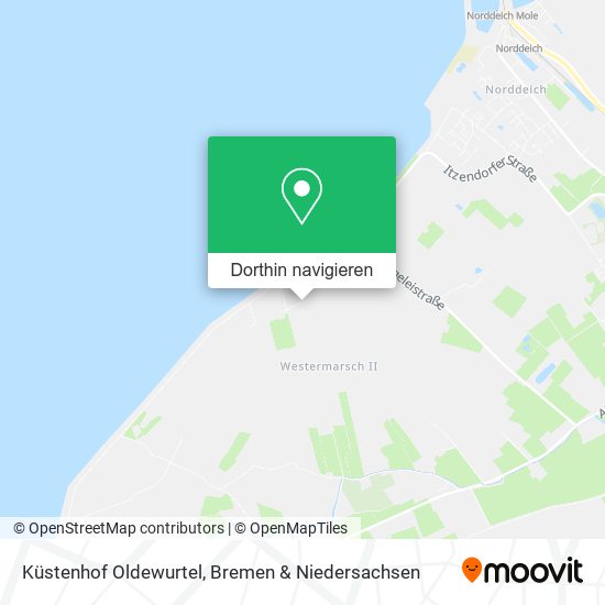 Küstenhof Oldewurtel Karte