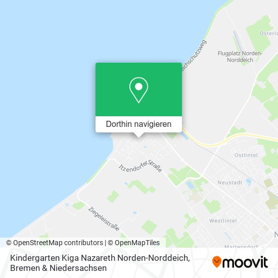 Kindergarten Kiga Nazareth Norden-Norddeich Karte