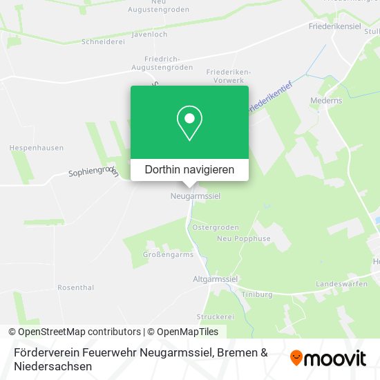 Förderverein Feuerwehr Neugarmssiel Karte