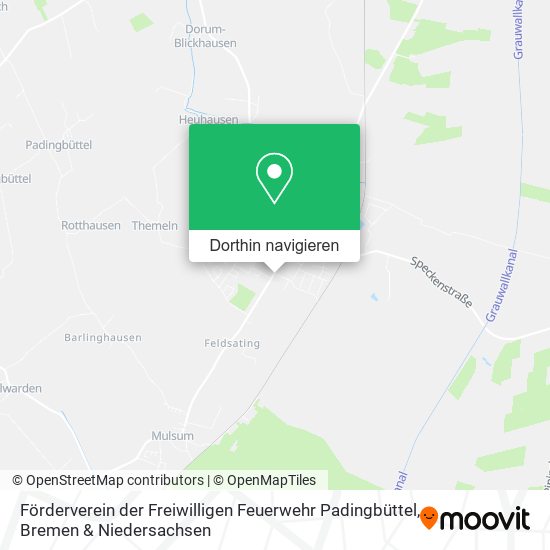 Förderverein der Freiwilligen Feuerwehr Padingbüttel Karte