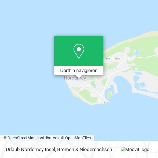 Urlaub Norderney Insel Karte